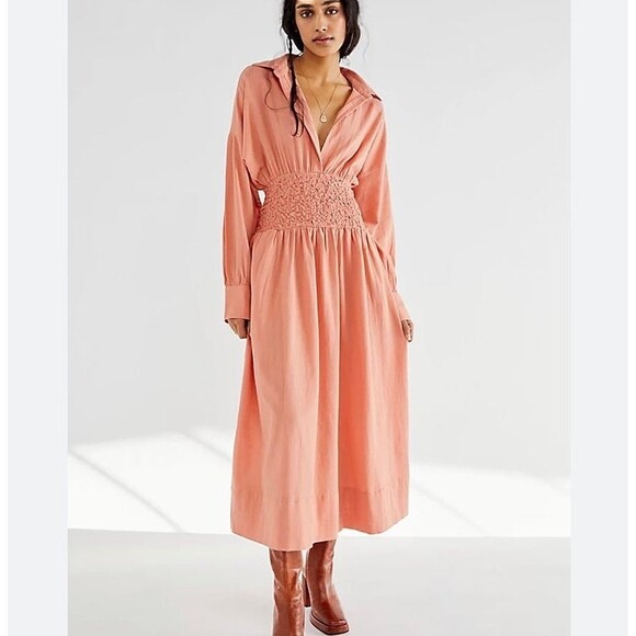 Free People orange long dress as seen on Brandy - Picture 2 of 11